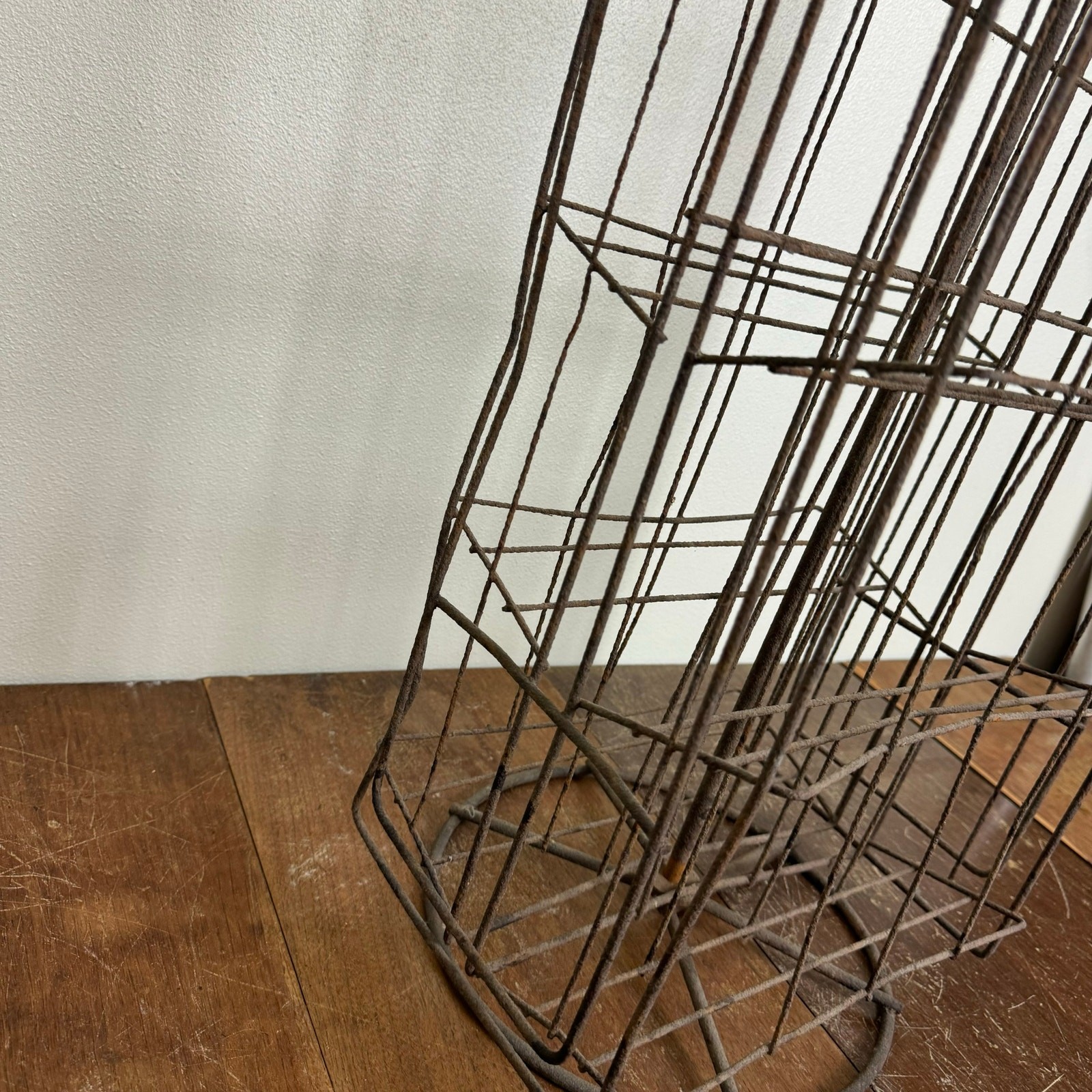 Vintage Shabby Chic Metal Wire rotating merchandise Floor display Vendor Booth