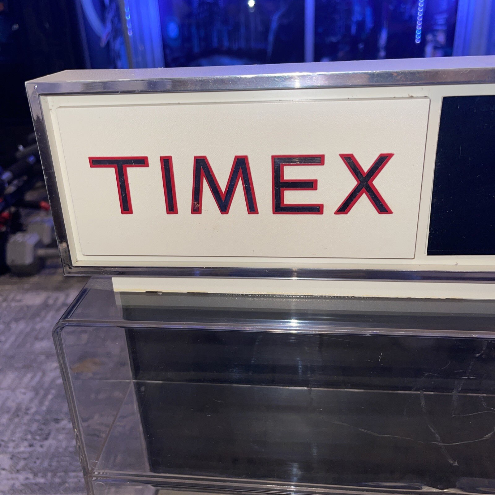 Vintage Timex Counter Display Case From Woolworths ￼ Department Store.