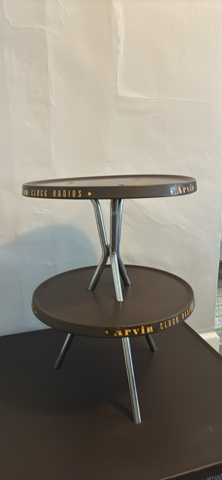 Vintage 50’s MCM Arvin Clock Radios Store Display Stand