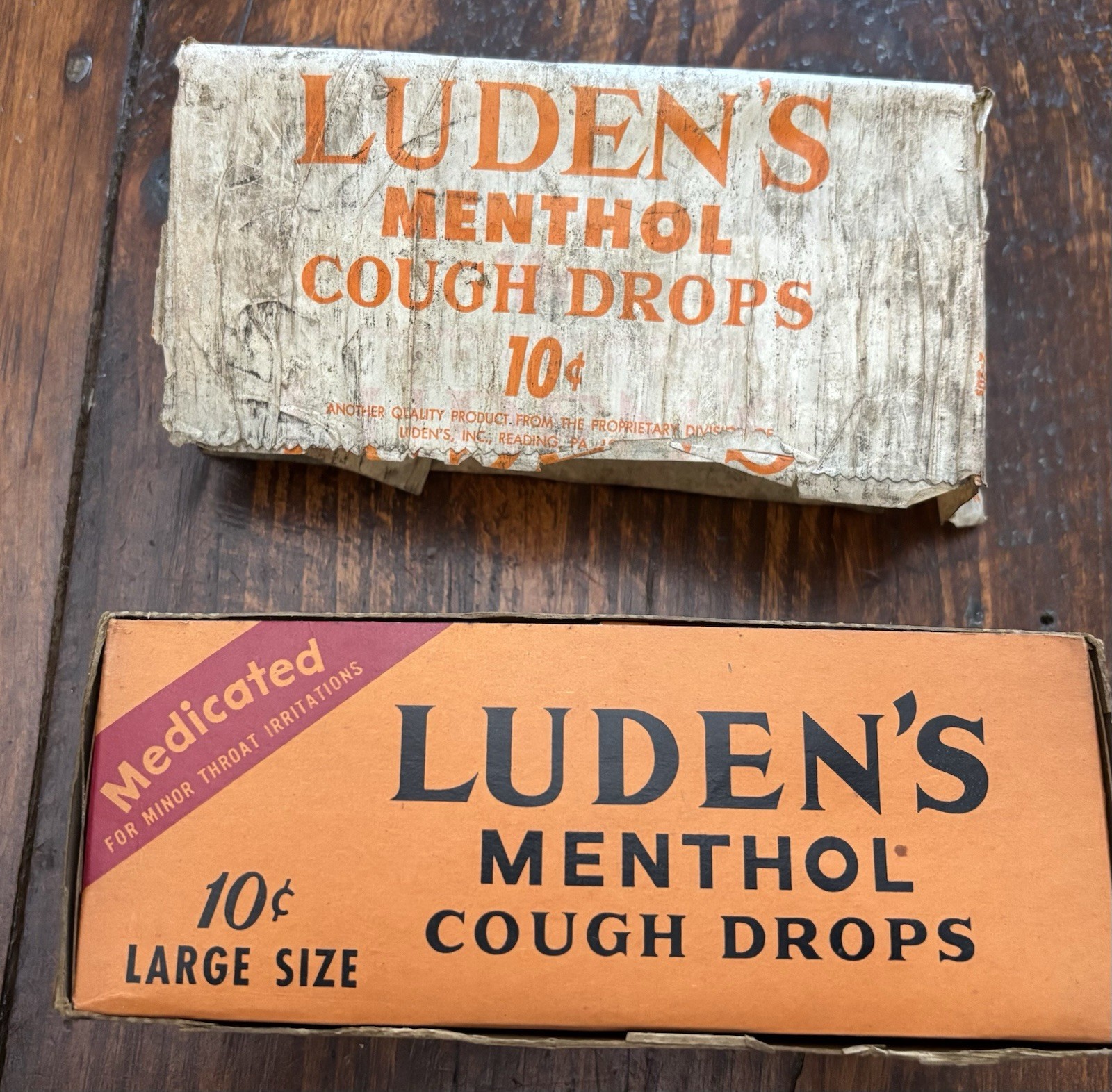 Vintage 1950’s NOS Full Box (20) Boxes LUDEN’S Country Store Counter Display