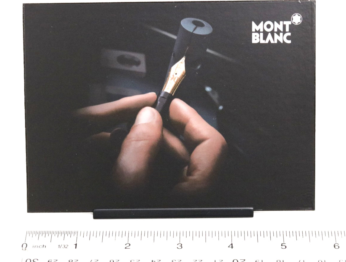 Rare Authentic Montblanc Store Display Sign With Original Stand Montblanc Pens