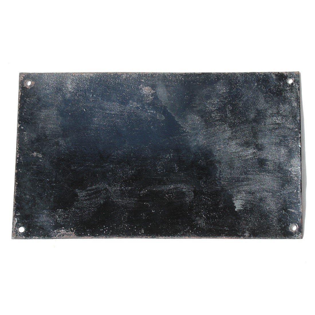 Antique Domed Utility Enamel Plate / Files / 24.9cm x 14.9cm