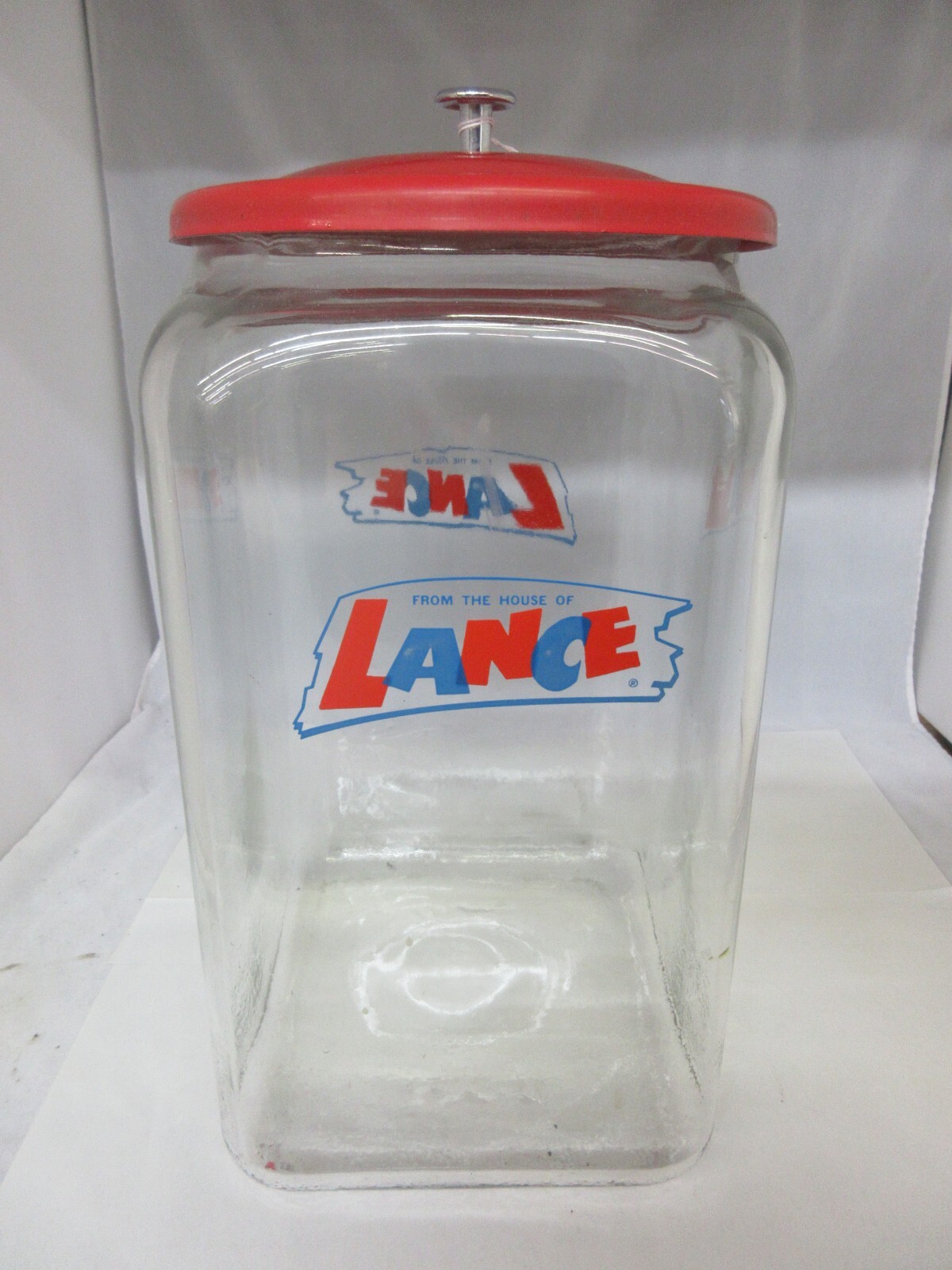 VINTAGE STORE ADVERTISING LANCE CRACKERS LARGE COUNTER BIN DISPLAY RARE 867-P