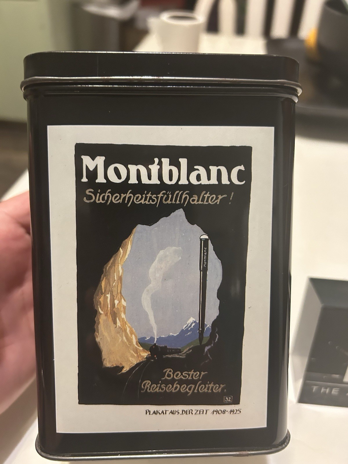 Authentic Montblanc The Art of Writing Lucite Store Display Sign
