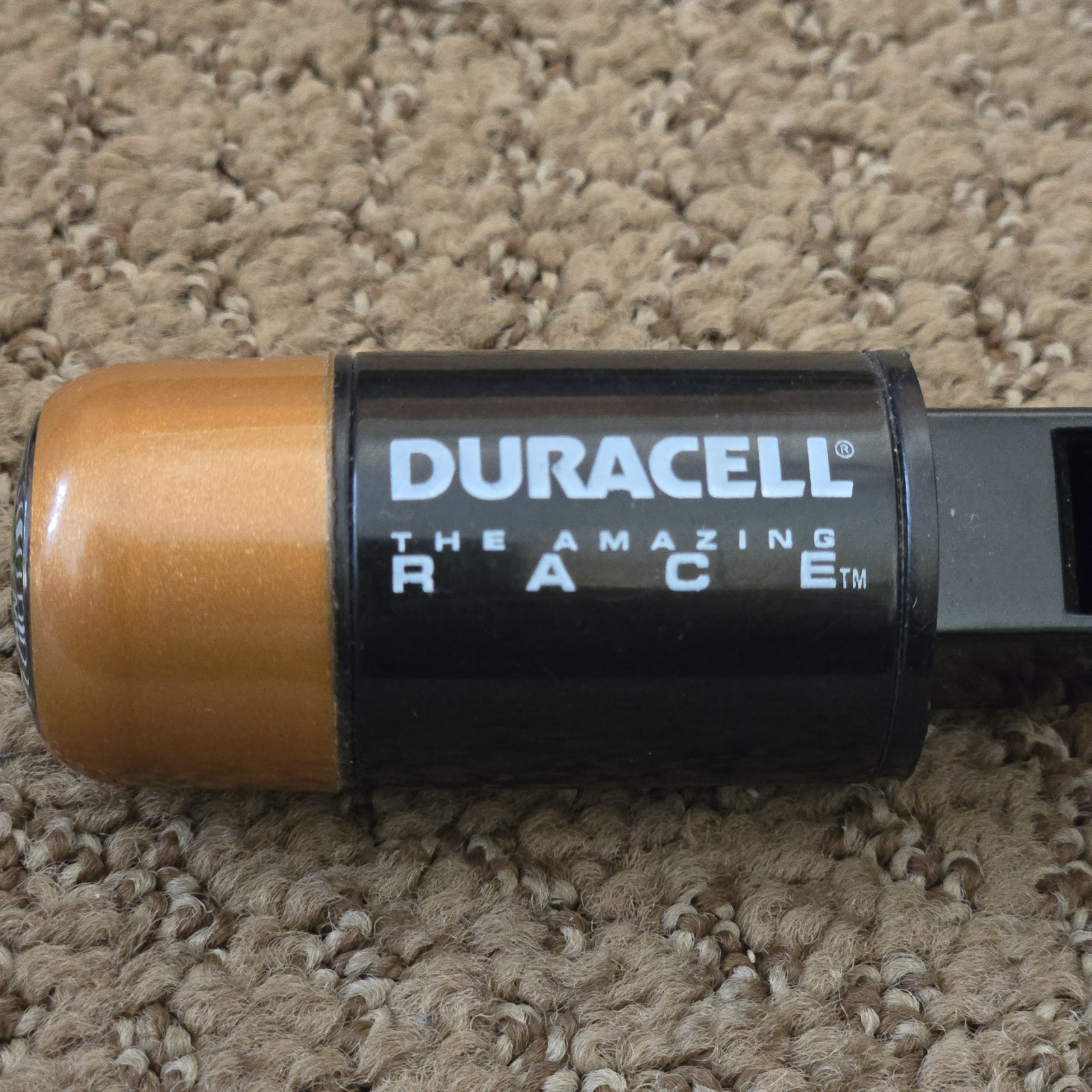 Duracell Batteries Promo THE AMAZING RACE Compass Whistle 2005 made in China Vtg