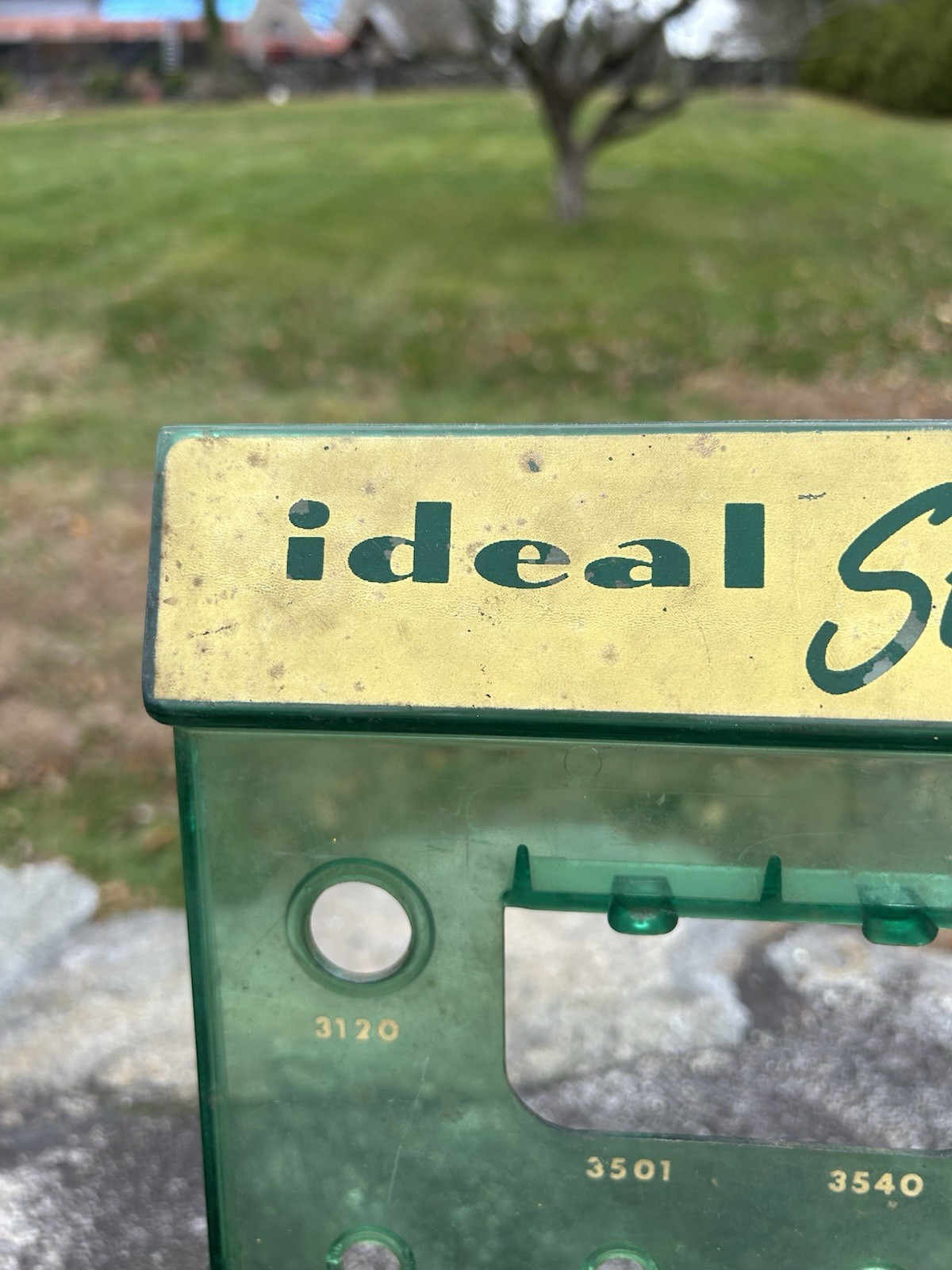 Mid Century IDEAL SWITCHES Store Counter Display Acrylic Hardware Sign Ad Vtg