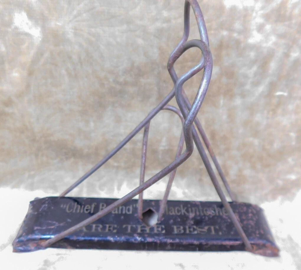 Antique “Chief Brand” MacKintoshes Advertising General Store Display Wall Rack