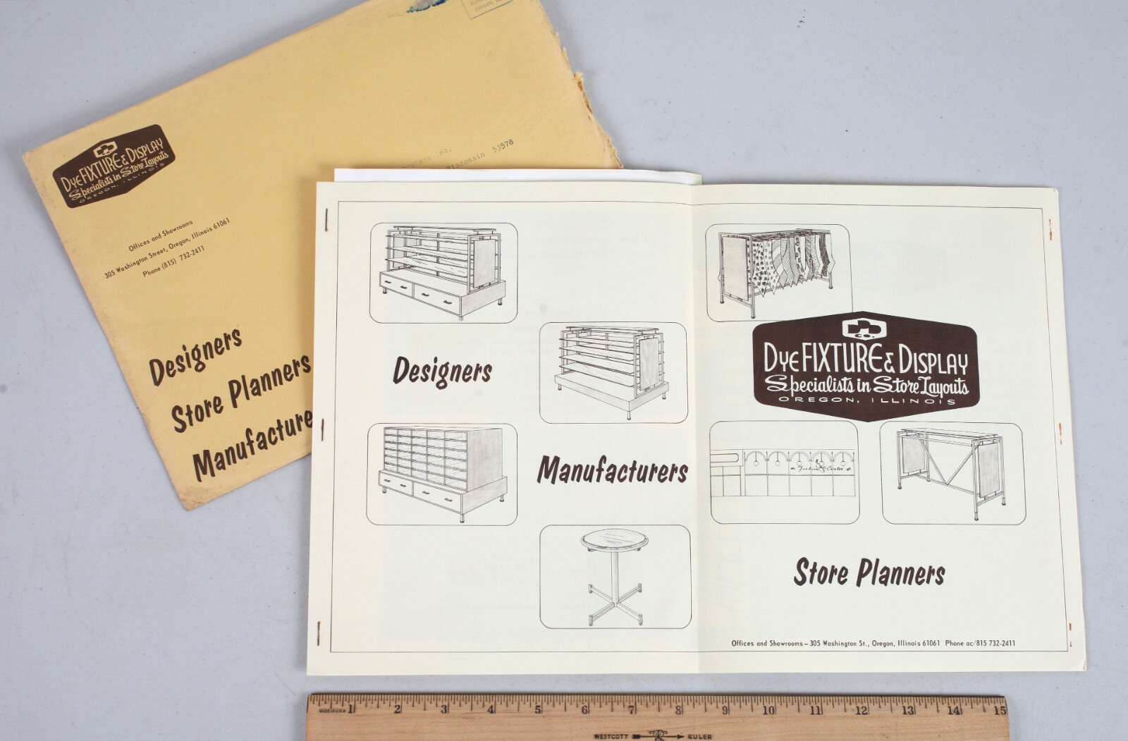 1967 Dye Fixture and Display Store Layout Design Catalog Oregon Illinois