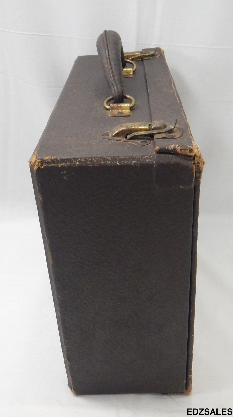 Vintage Salesman Sample Display Case W.D. Smith Wool Clothes Fabric Advertising