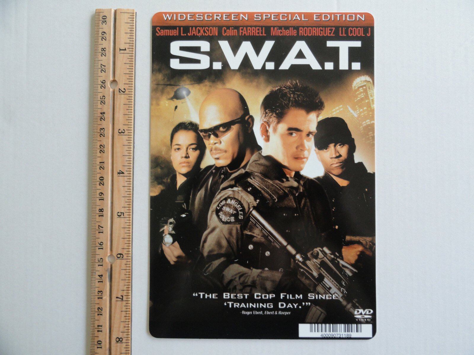 S.W.A.T – BLOCKBUSTER VIDEO BACKER CARD 5.5″X8″ –NO MOVIE