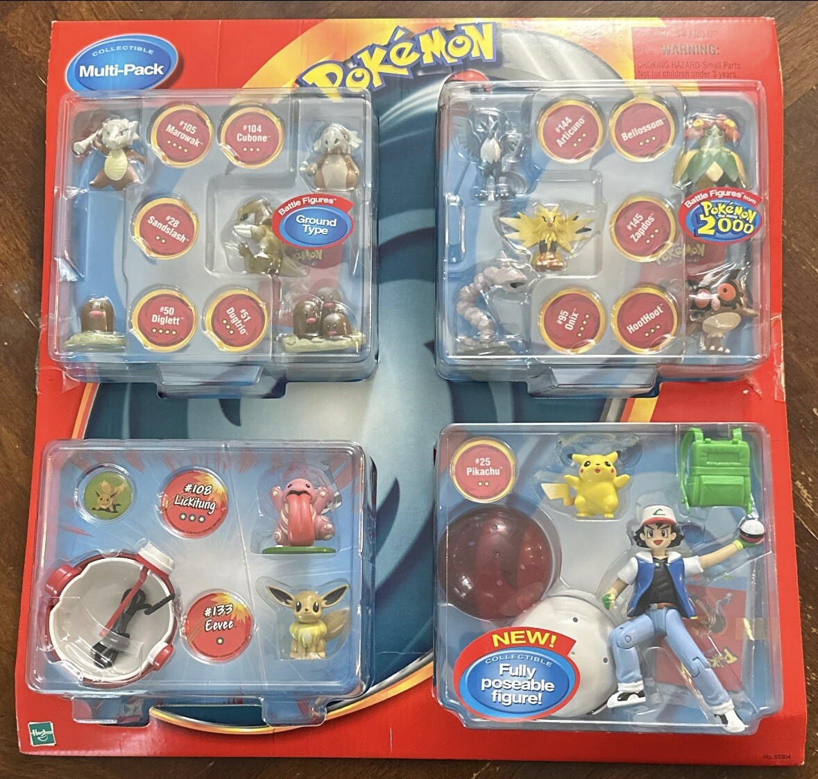 Pokémon Collectible Multi-Pack Hasbro Battle Figures VINTAGE STORE DISPLAY