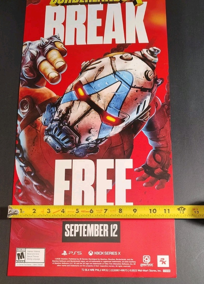 2025 – Borderlands 4 – Store Display 24x 11x