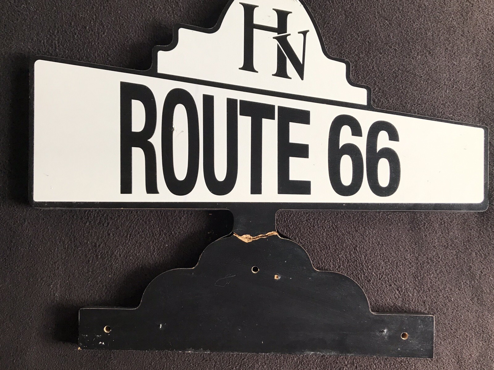 Hollywood Video Store Official Route 66 Store Display Sign-BROKEN EXTREMELY RARE