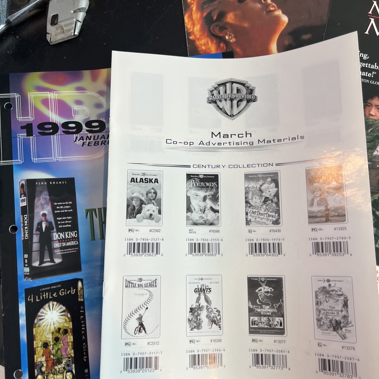 VTG Lot of Rental Movie Store Advertisement Brochures Order Sheets 1990’s