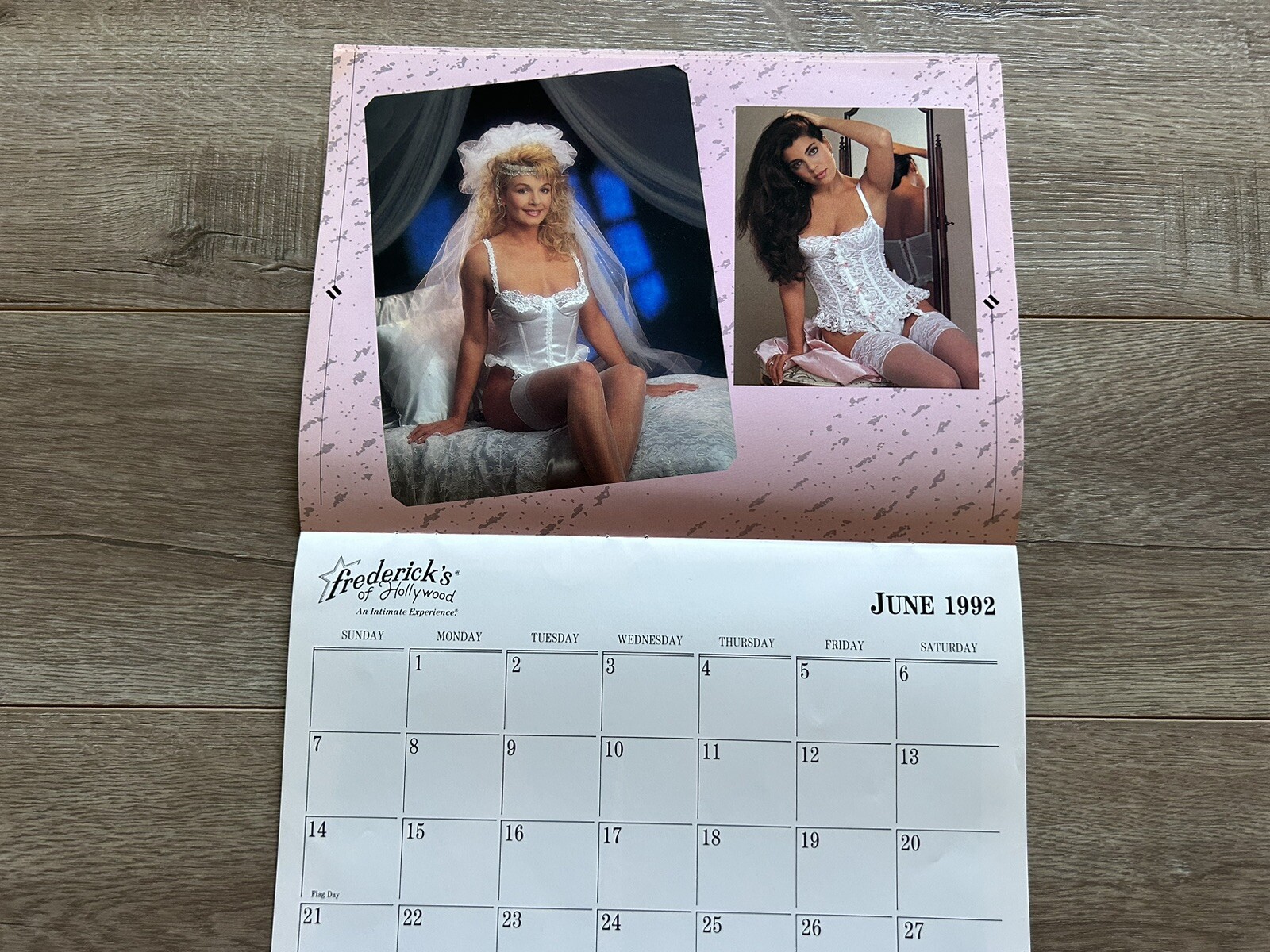 Vintage Fredericks Of Hollywood 1992 Sexy Lingerie Model Calendar