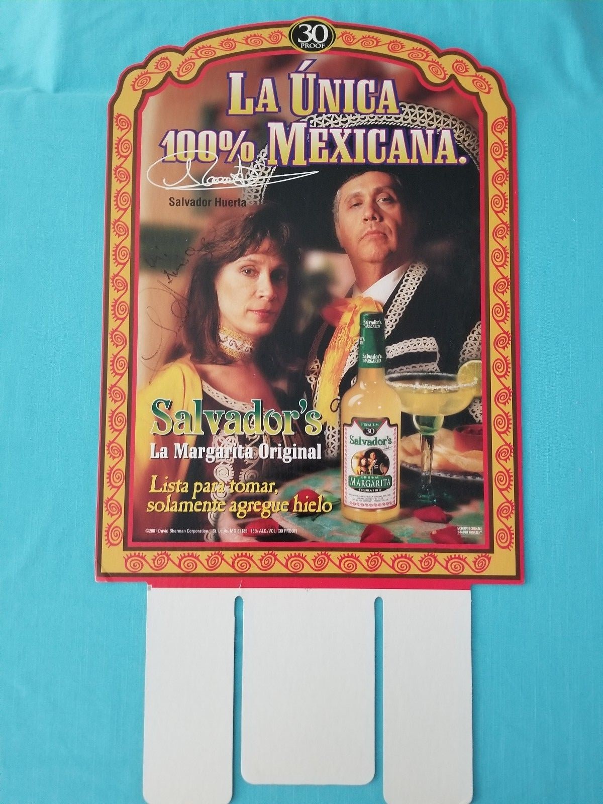 SALVADOR MARGARITA “POINT OF SALE” STORE DISPLAY “AUTOGRAPHED”