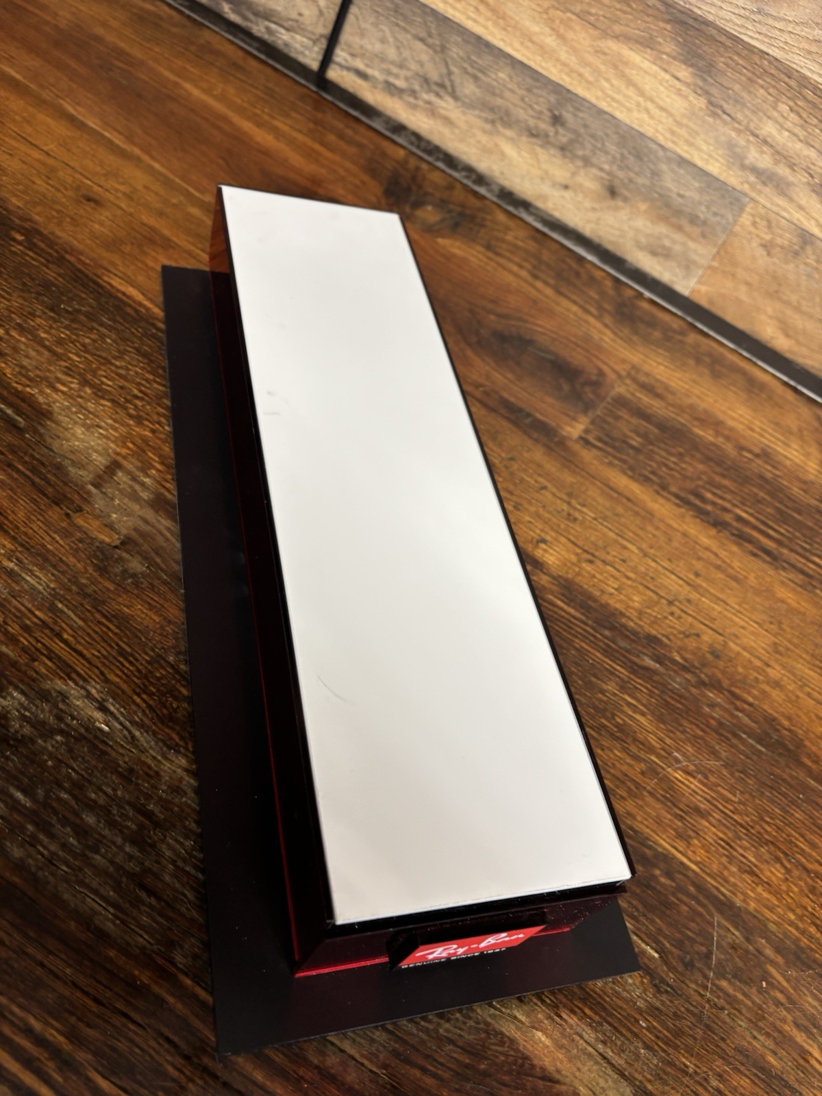 Ray-Ban Countertop Display 2.5” Riser Stand metallic red, NICE LOOKING, RARE