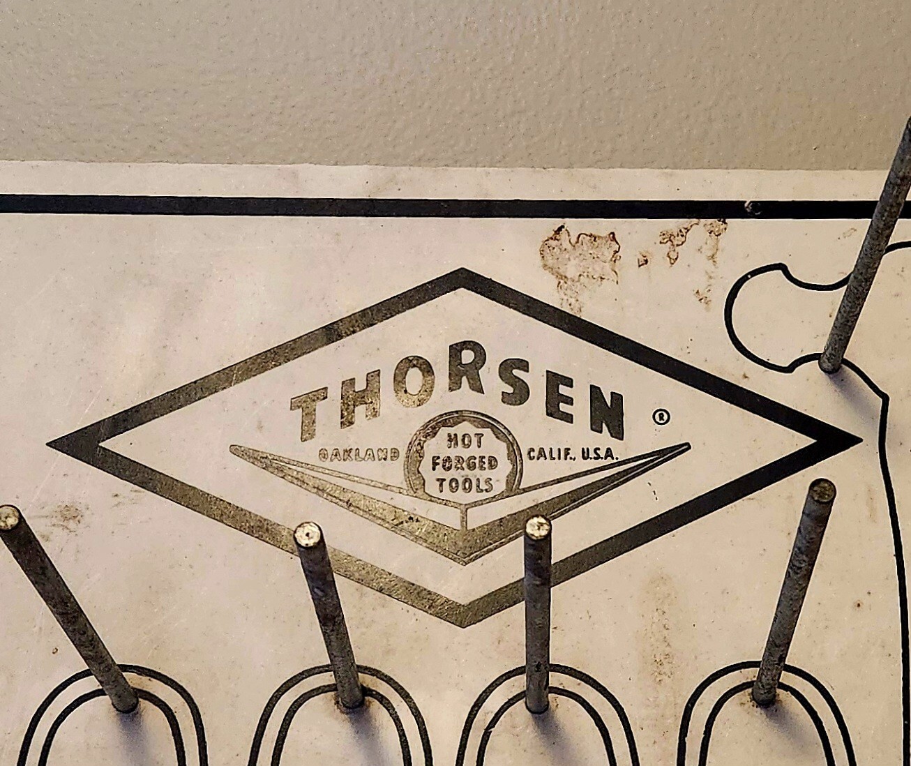 THORSEN Professional Tool Store Display Cabinet Door & Hangers For Various Tools