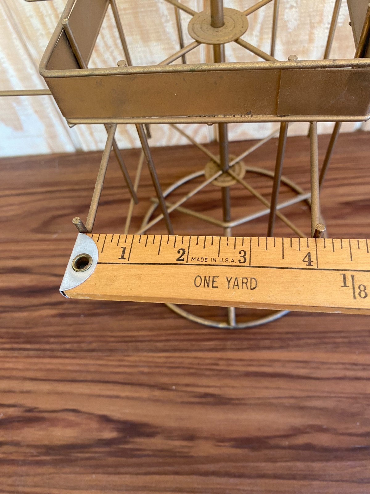 Vtg Rotating Retail Store Counter Top Display Stand Rack Jewelry Gun Candy 1950s