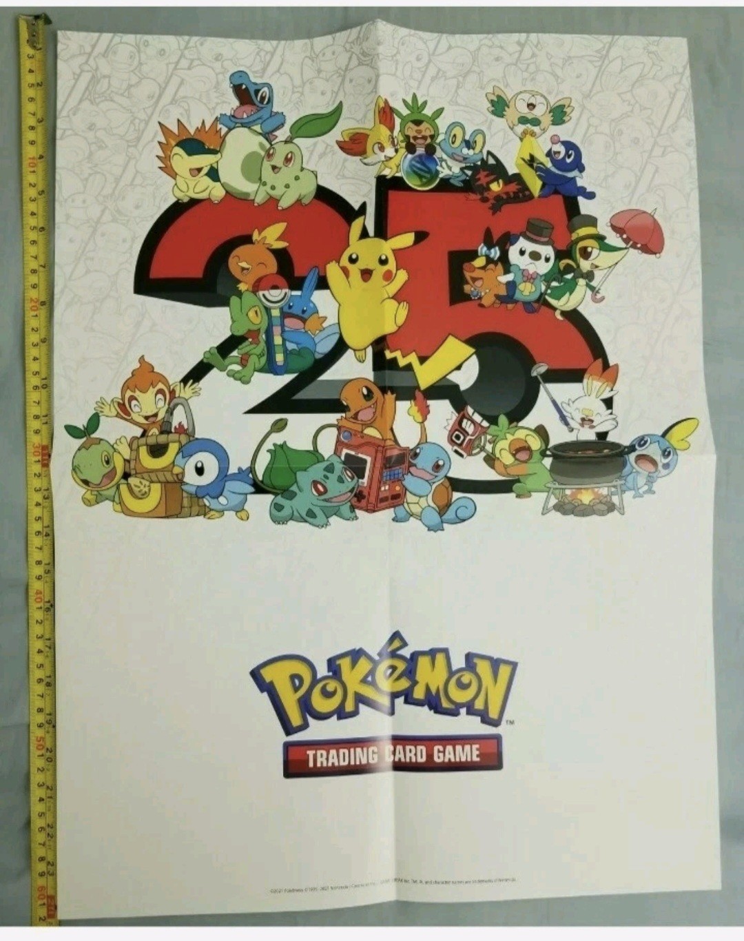 Pokemon 25th Anniversary TCG Poster (Folded) Store Promotional