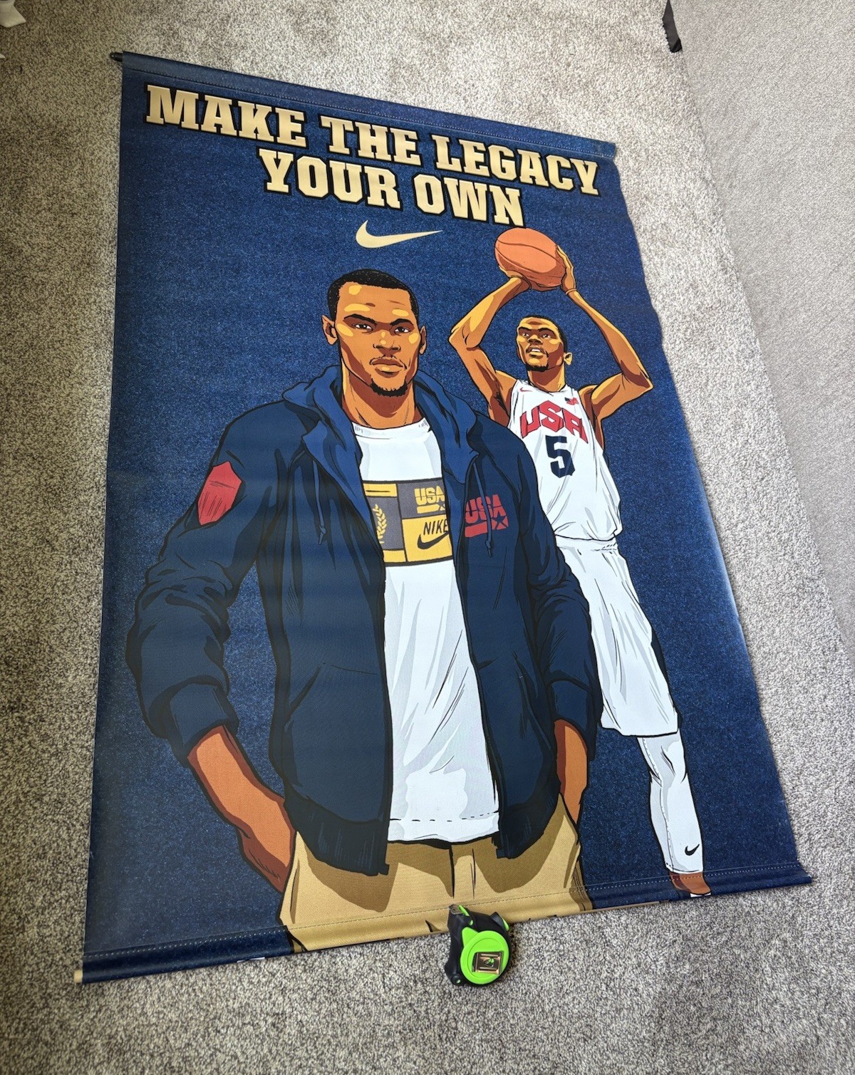 NIKE 2012 KEVIN DURANT LONDON OLYMPIC USA FOOTLOCKER STORE DISPLAY POSTER BANNER