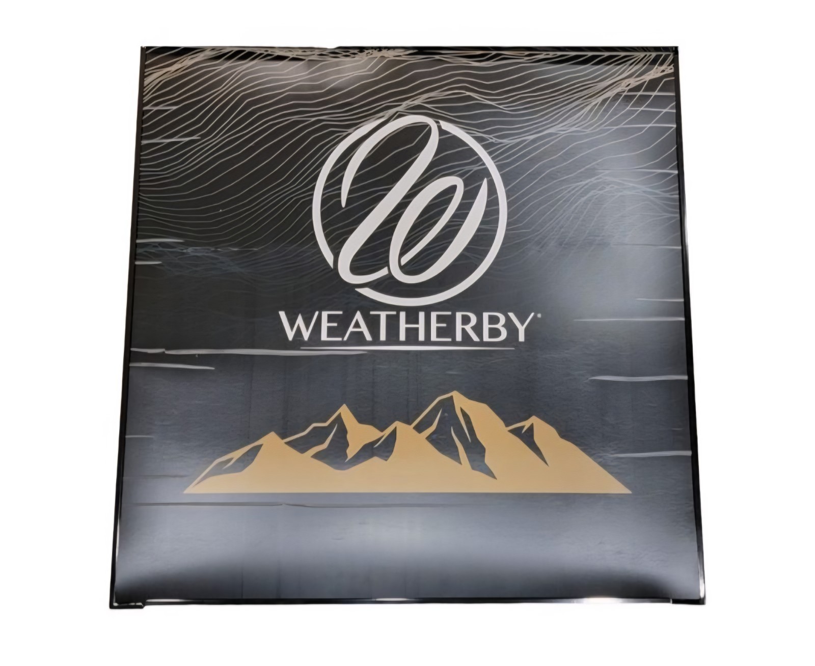 Weatherby Promo Metal Display Sign & Poster w/ Hardware FREE SHIP!