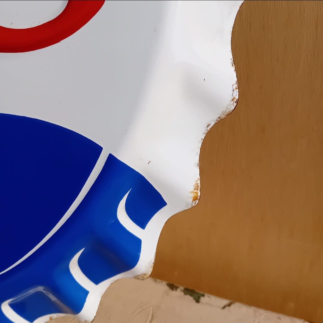 Pepsi Cola Enamel Table Sign