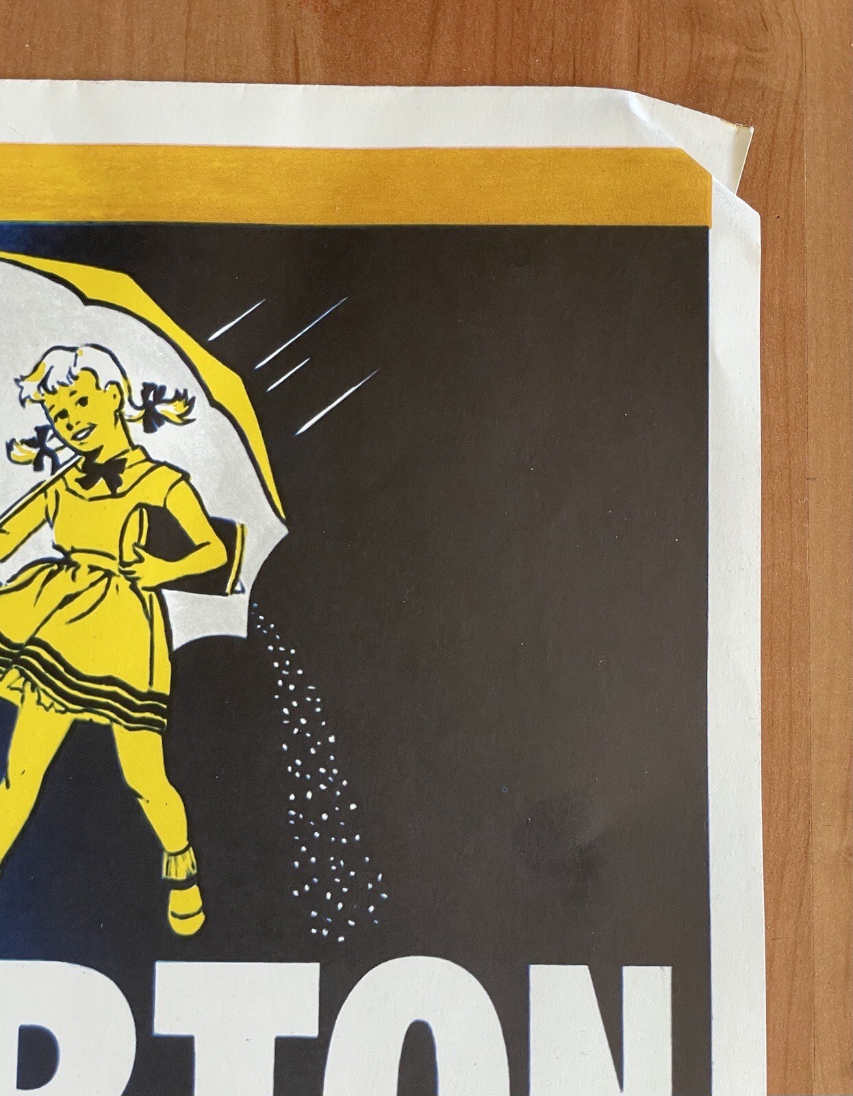 Vintage 2 Sided Morton Salt Grocery Store Display Advertising Sign Halloween