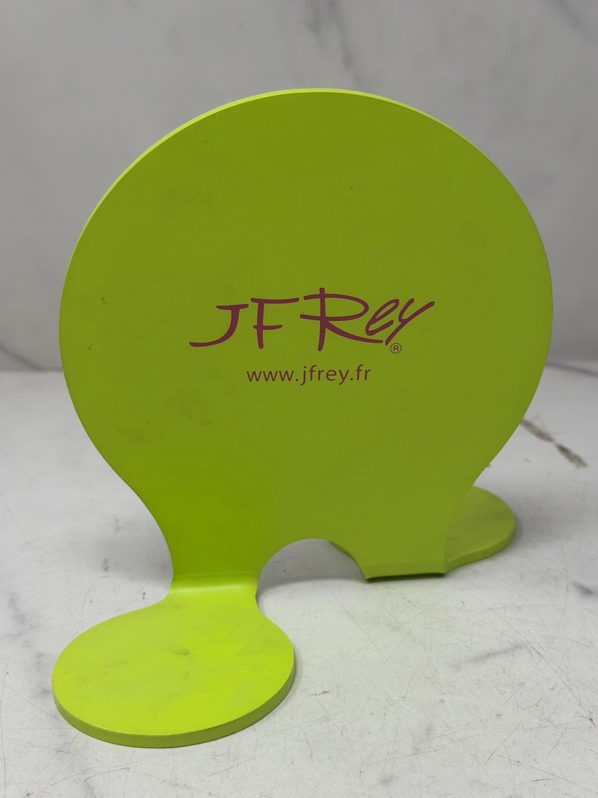 JF Rey Optical Shop Mirror Neon Green Eyewear Display Counter Mirror 90s Vibe