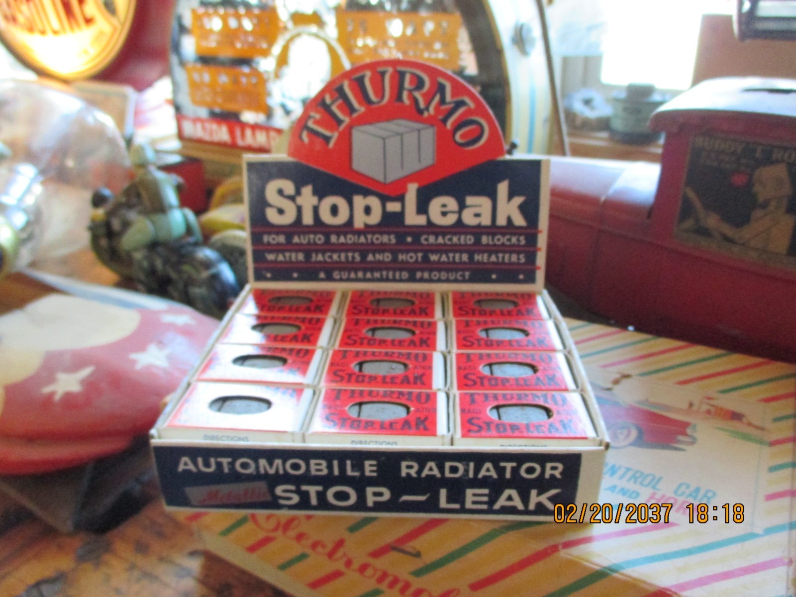 1950’s Radiator NOS Service Station Display Gas Oil ORIGINAL .BUY NOW/GOOD OFFER