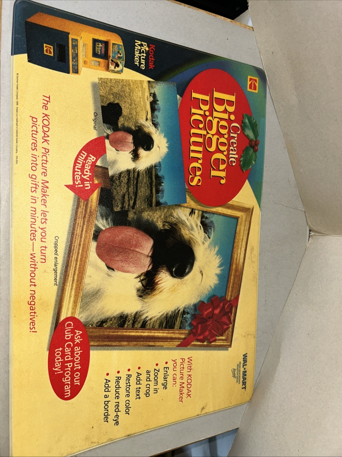 vintage promotional sign for a Kodak Picture Maker kiosk /Mouse Pad