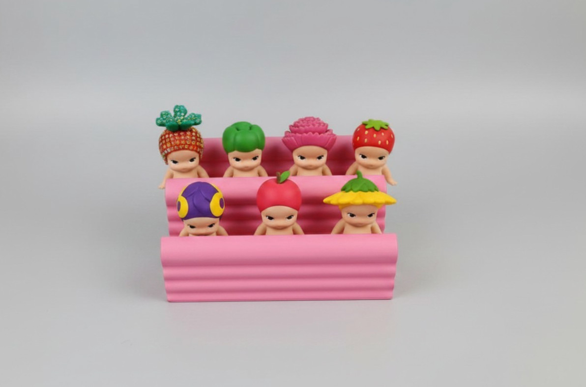 Sonny Angel Tiered Display Stand – Pastel Mini Toy Organizer