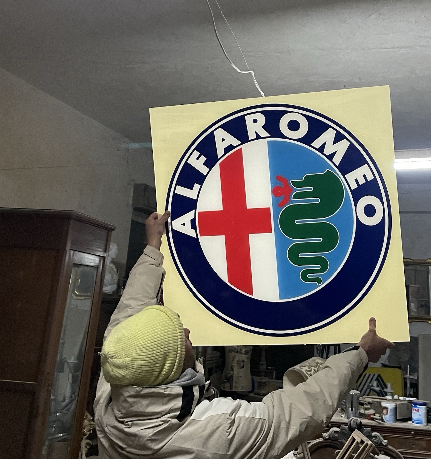 Alfa Romeo Sign Light Panel