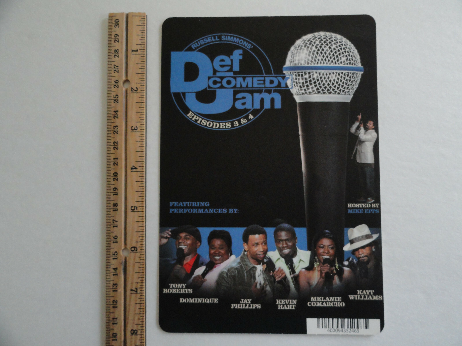 DEF JAM COMEDY EPISODES 3 & 4 – BLOCKBUSTER VIDEO BACKER CARD 5″X8″ – NO MOVIE