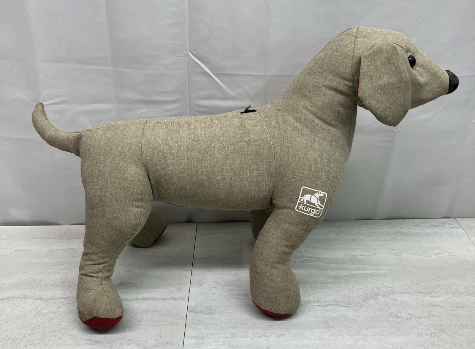 KURGO Dog Gear Model Store Display Mannequin Tan Red Feet Pads Preowned