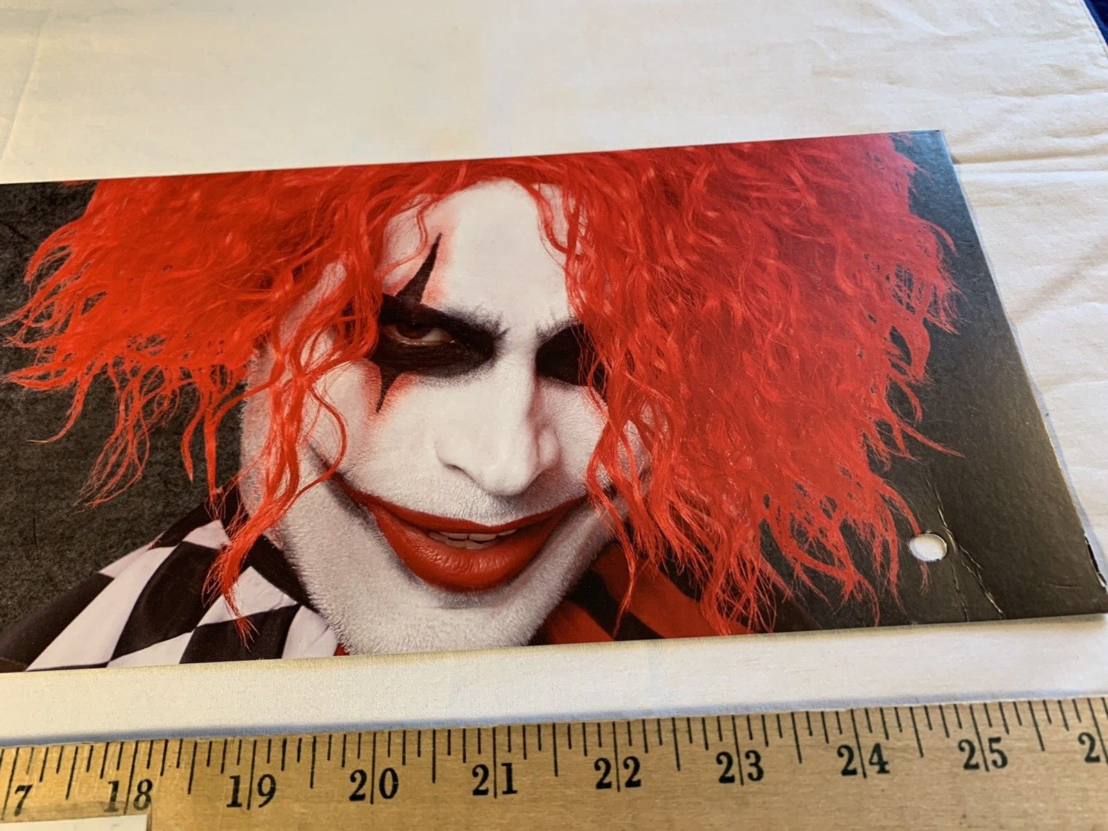 2023 Spirit Halloween Store Display Sign End Cap Wigs Clown Face Creepy Scare
