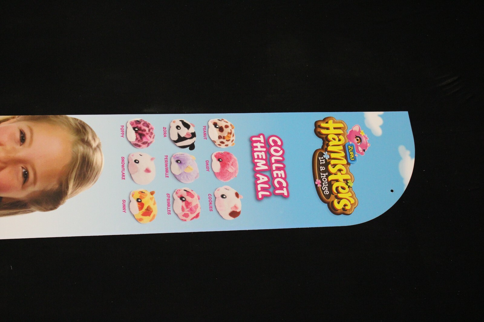Toys R Us Geoffrey Retail Sign Store Aisle Display 48X10 Zuru Hamsters Banner