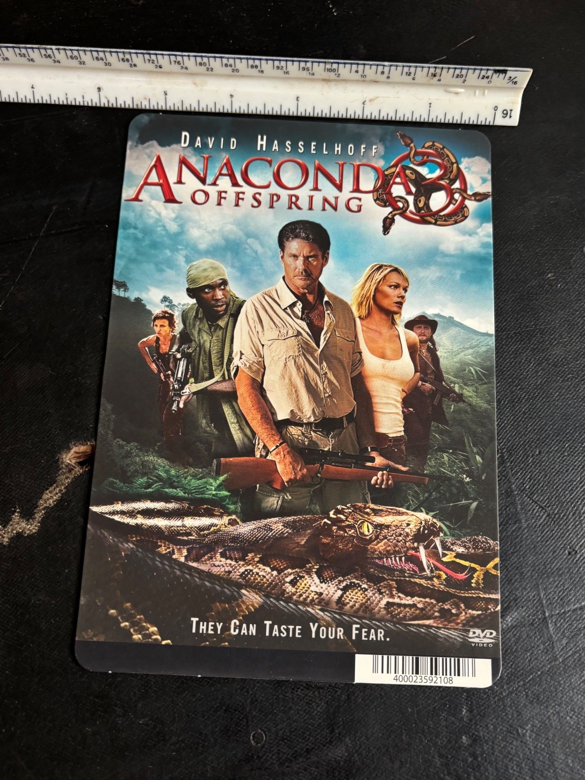 Anaconda Offspring Movie DVD Store Display Cardboard David Hasselhoff