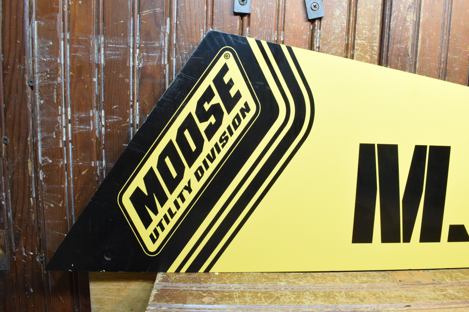 MOOSE UTILITY DIVISION 2 SIDED RESIN DEALER STORE DISPLAY SIGN M.U.D. UTV ATV
