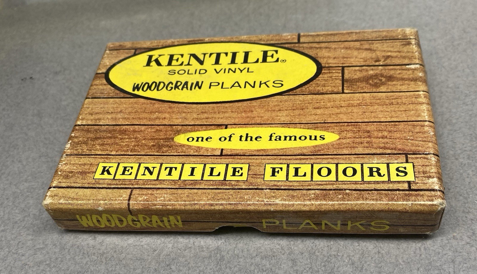Vintage Kentile Vinyl Wood Grain Plank Tile Salesman Sample