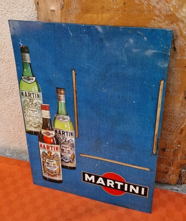 Martini Tin Menu Table Sign