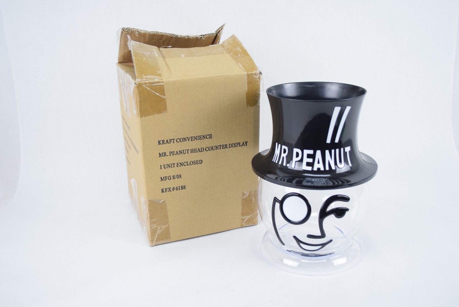 Mr. Peanut Head Counter Display Plastic Kraft 6188