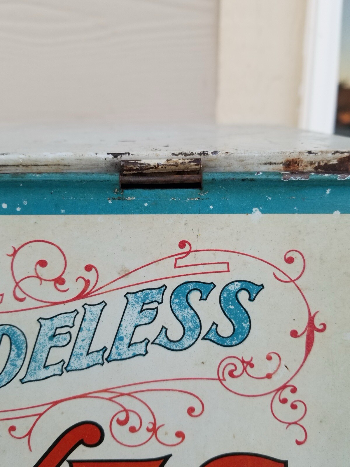 Vintage! PUTNAM (USA) Fadeless Dyes Metal/Wooden ADVERTISING Display CABINET BOX