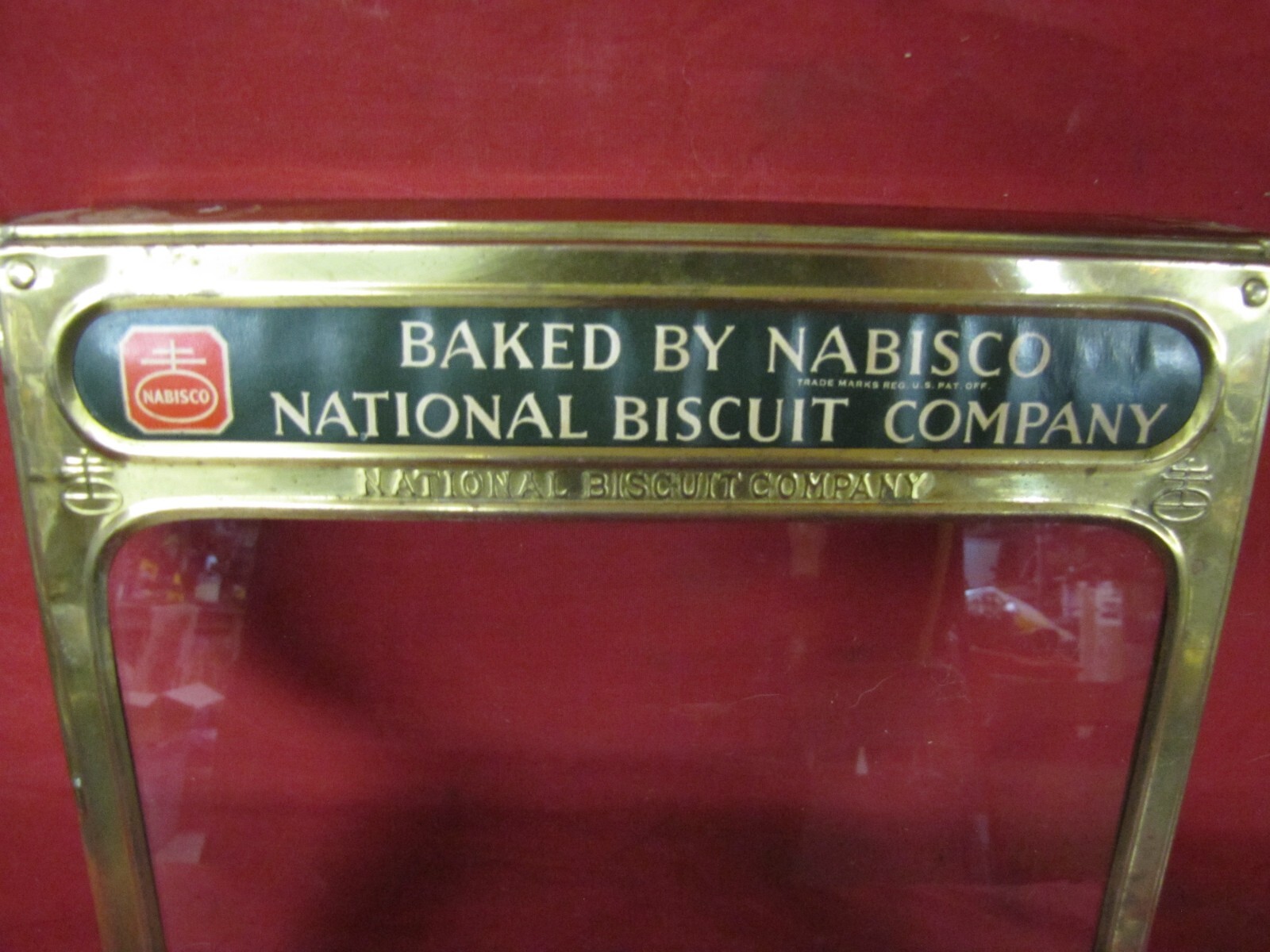 Original Antique Nabisco National Biscuit Company Display Front #2
