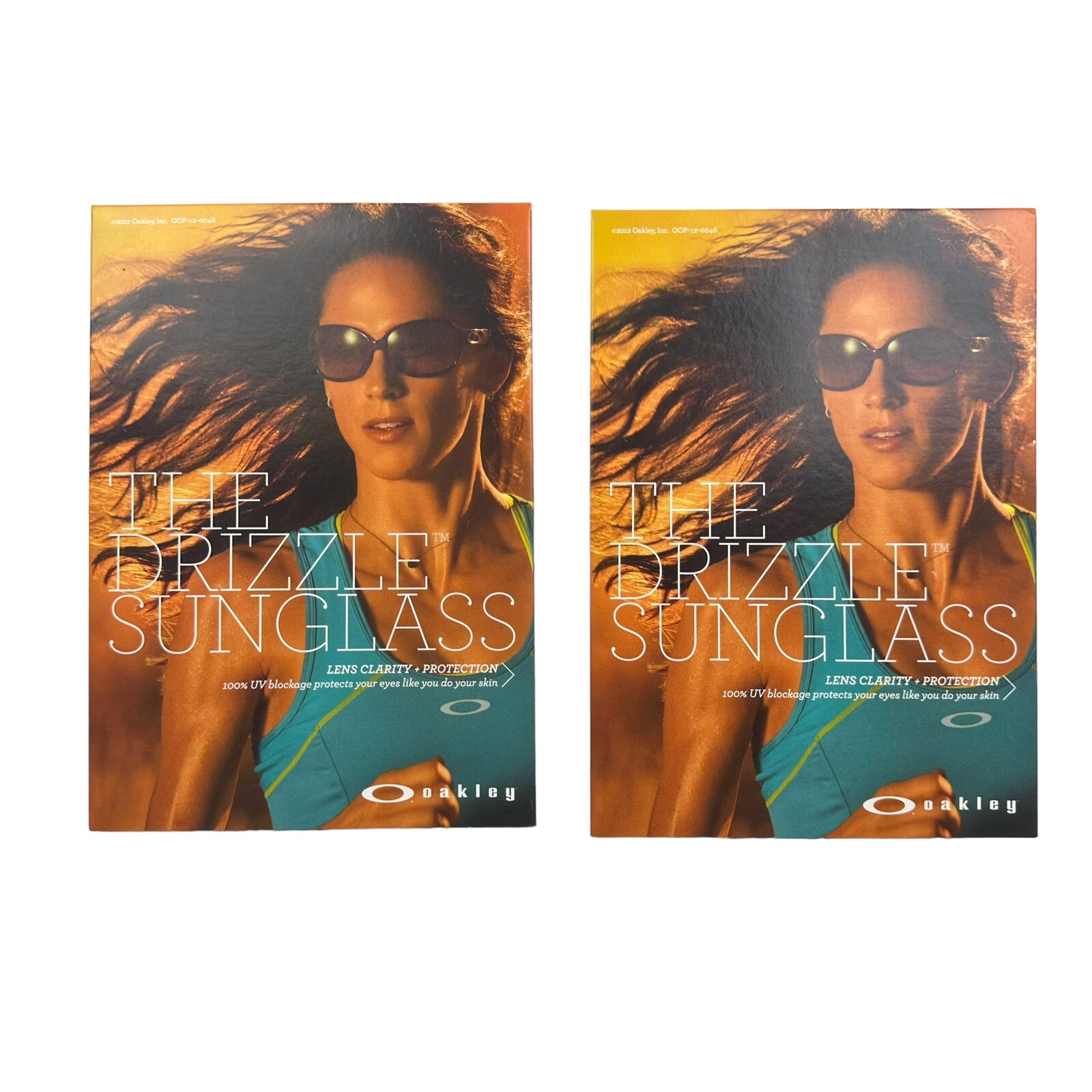 Oakley Pop Card Display Womens Drizzle Shelf sign Stand Rare NEW Icon Lot Of 2