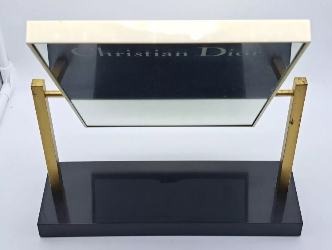 SHOP ADVERTISING DISPLAY MIRROR-CHRISTIAN DIOR-FASHION DESIGN-VINTAGE