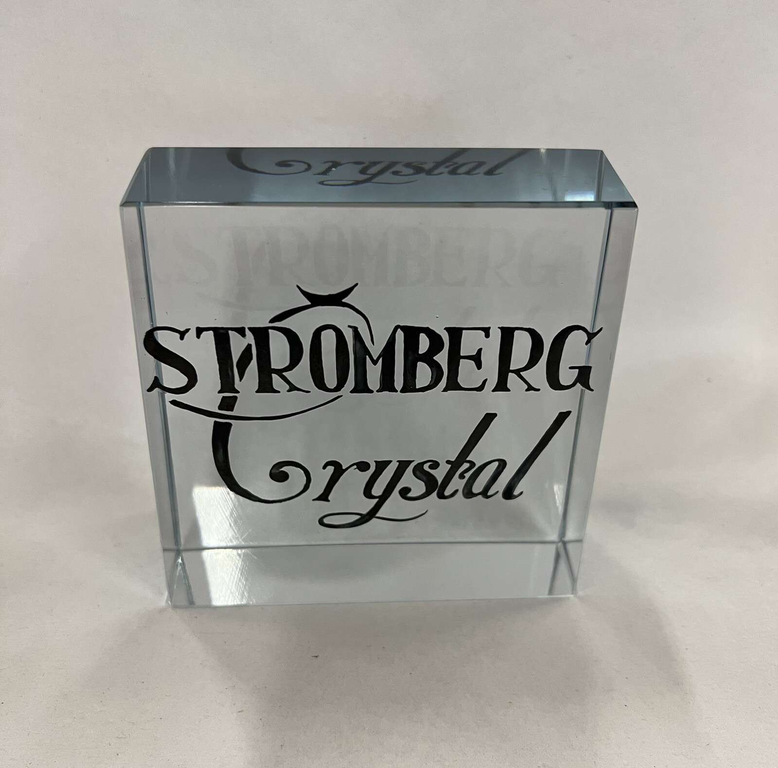 STROMBERG CRYSTAL STORE DISPLAY – SIGN – LOGO
