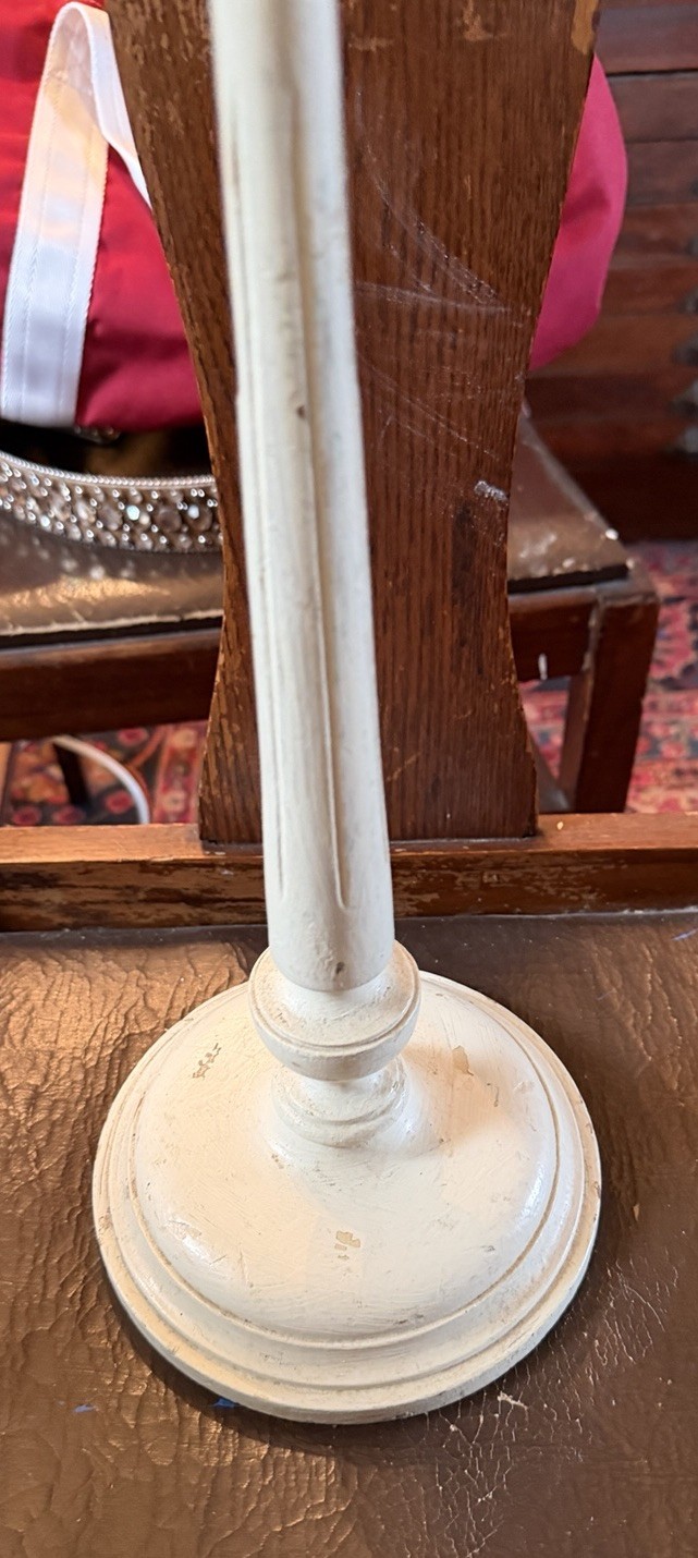 Vintage Shoe Stand Display Antique Store Victorian Boots 1910s 1920s Painted