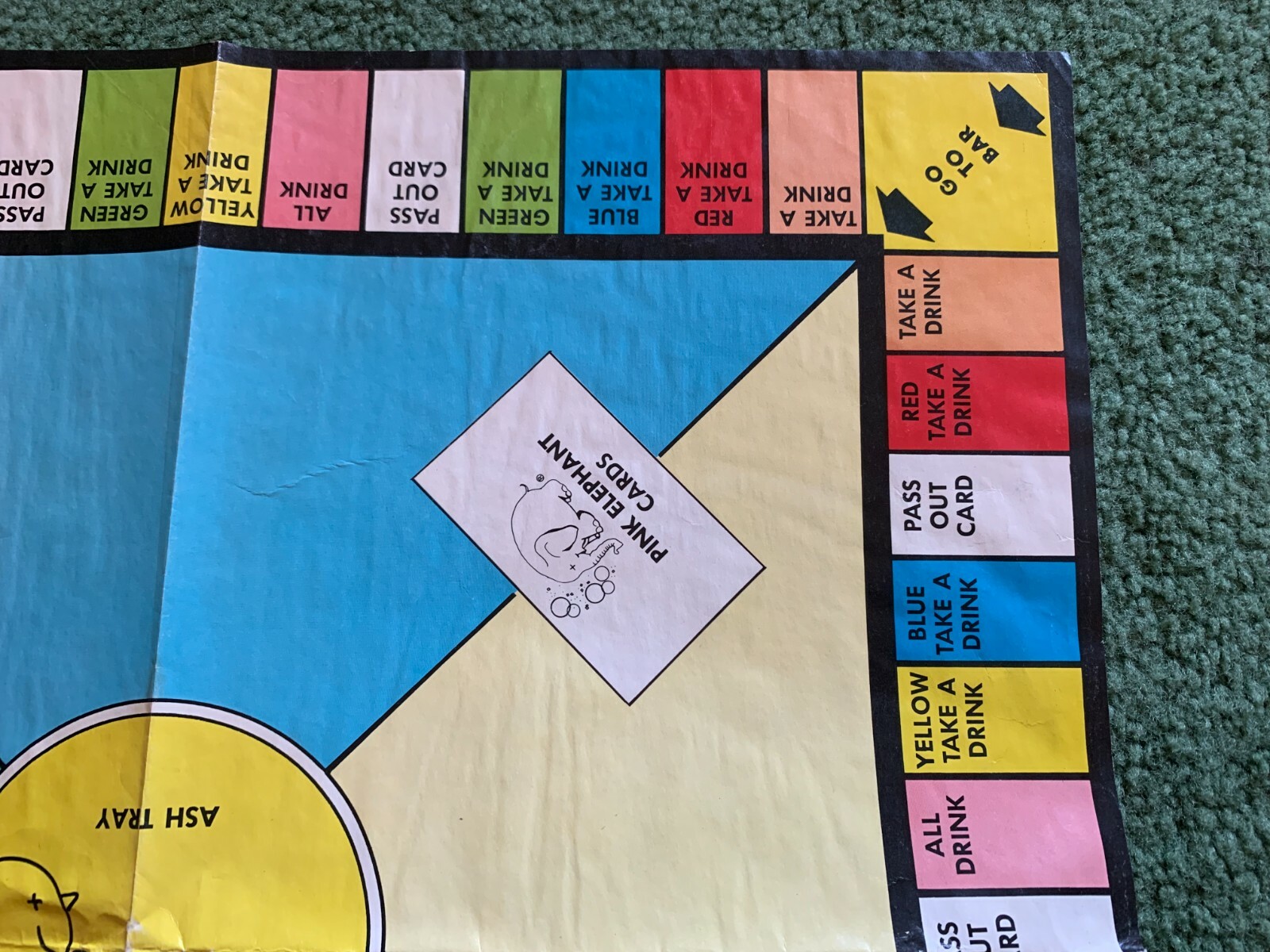 RARE VINTAGE 1962 PASS-OUT ASH TRAY GAME FRANK BRESEE TOY STORE DISPLAY POSTER