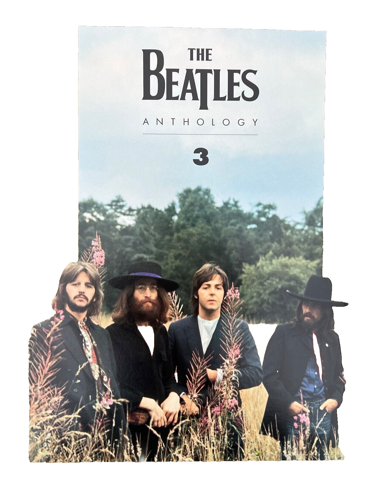 ORIGINAL BEATLES ANTHOLOGY 3 IN-STORE DISPLAY COUNTER STANDEE 15″ x 20″ ORIG BOX